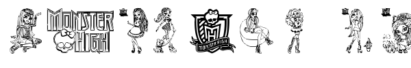 Monster High font preview